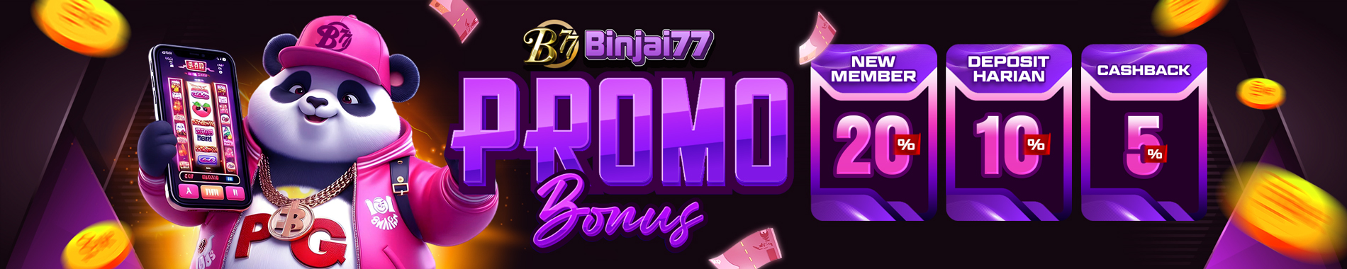 Bonus Cashback Mingguan 5% di Binjai77